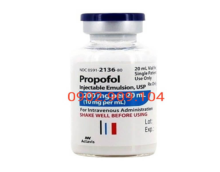 Thuốc mê Propofol nhũ dịch tiêm tĩnh mạch, gây mê nhanh chóng