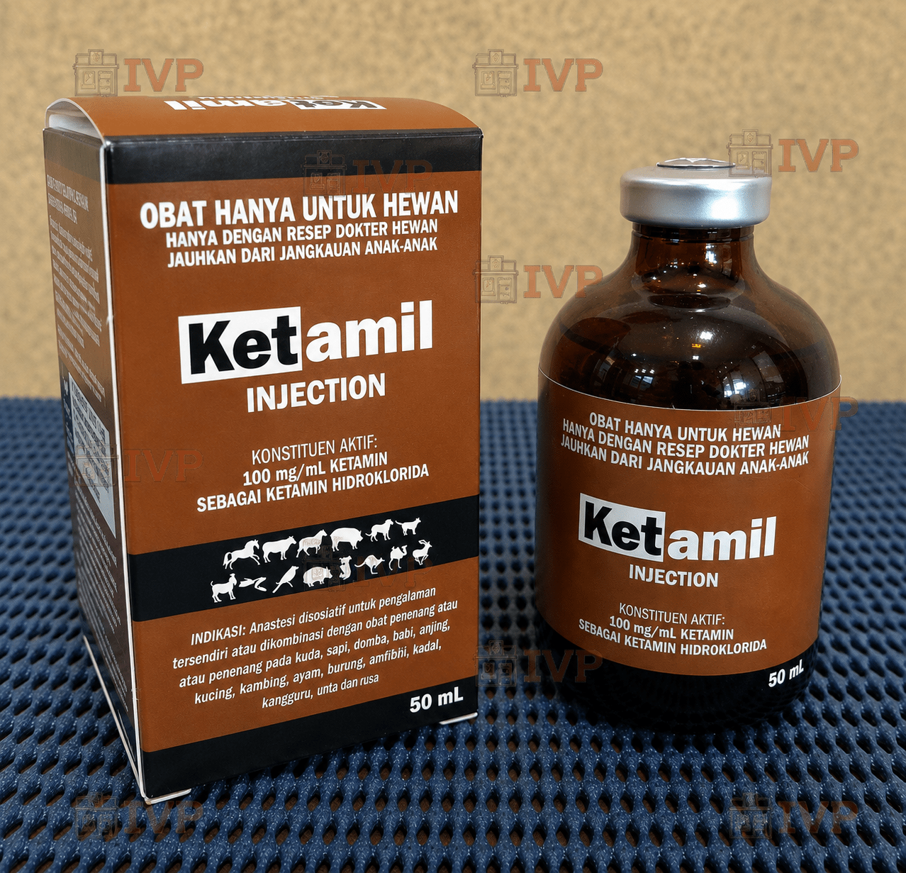 Thuốc Mê Thú Y Ketamil Injection 100mg/50ml
